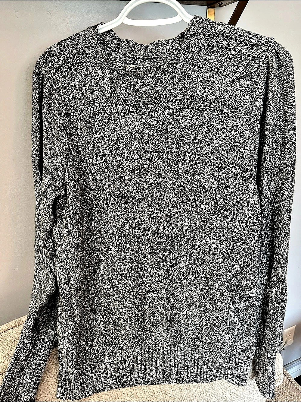 LOFT Knit Crewneck Cotton Sweater Large